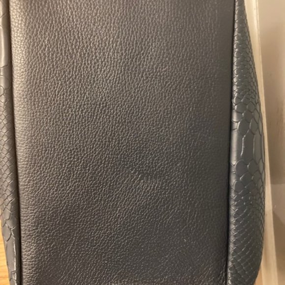 Gigi New York Navy Python Teddie Tote - Picture 2 of 6